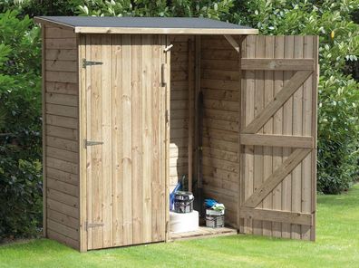 Gartenschrank Maceio inkl. Fußboden und Dacheindeckung - Abmessung: 73 x 152 x 1