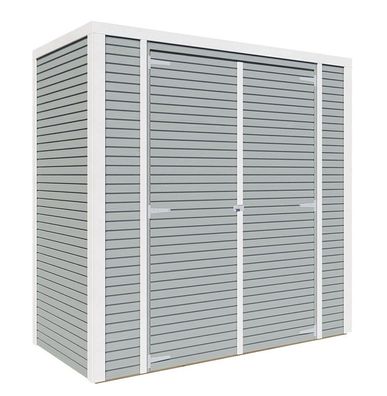 Geräteschrank, in Hellgrau, Elementgartenhaus, Gartenhütte, Nutzfläche: 2,13 m²,