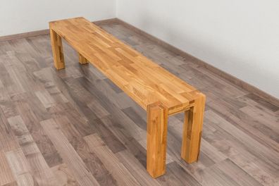 Bank Wooden Nature 133 Eiche massiv - 180 x 33 cm (L x B)