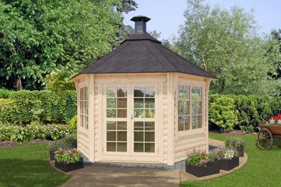 Grillhaus Eisenhut 13 - Abmessungen: 326 x 376 x 320 (B x T x H), Grundfläche: 9