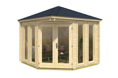 Gartenhaus Stuhleck 03 inkl. Fußboden - 40 mm Blockbohlenhaus, Grundfläche: 9 m²