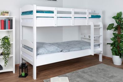 Stockbett für Erwachsene "Easy Premium Line" K18/n, Kopfteil mit Löchern, Buche