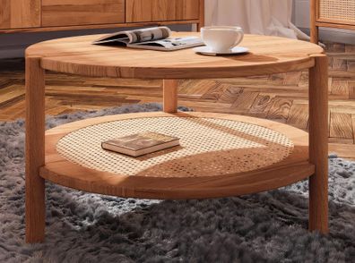 Couchtisch Wellsford 50 Kernbuche massiv geölt - Abmessungen: 80 x 80 x 35 cm (B