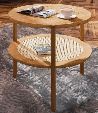 Couchtisch Wellsford 51 Wildeiche massiv geölt - Abmessungen: 50 x 50 x 50 cm (B