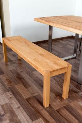 Bank Wooden Nature 134 Kernbuche massiv - 140 x 33 cm (L x B)