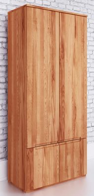 Drehtürenschrank / Kleiderschrank Kapiti 13 Kernbuche massiv geölt - Abmessungen