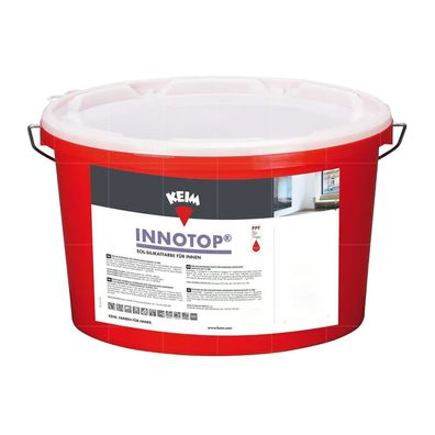 KEIM Innotop 5 LTR stumpfmatte Sol-Silikatfarbe Innenwandfarbe DKK 1 NAK 3 WEISS
