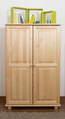 Schrank Kiefer Vollholz massiv natur 016 - Abmessung 139 x 90 x 42 cm (H x B x T