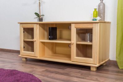 TV-Unterschrank Kiefer Vollholz massiv natur 004 - Abmessung 55 x 118 x 47 cm (