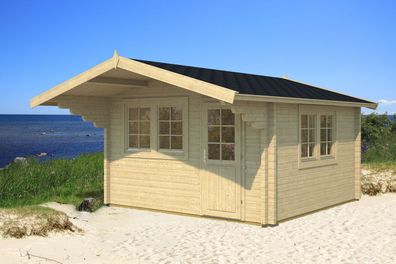 Gartenhaus Thurntaler inkl. Fußboden - 70 mm Blockbohlenhaus, Grundfläche: 13 m²