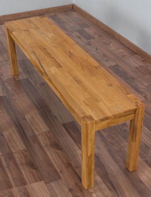 Bank Wooden Nature 134 Eiche massiv - 140 x 33 cm (L x B)