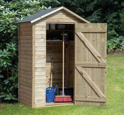 Gartenschrank Salvador inkl. Fußboden und Dacheindeckung - Abmessung: 80 x 127 x