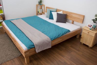 Futonbett / Massivholzbett Wooden Nature 01 Kernbuche geölt - Liegefläche 200 x
