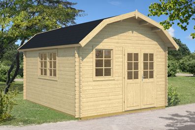 Gartenhaus Dobratsch inkl. Fußboden - 40 mm Blockbohlenhaus, Grundfläche: 14,9 m
