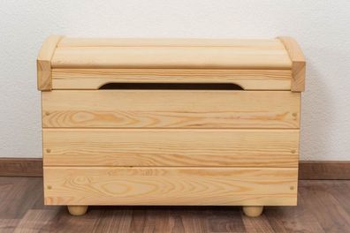Truhe Kiefer massiv Vollholz natur 004 ? Abmessung 47 x 43 x 67 cm (H x B x T)