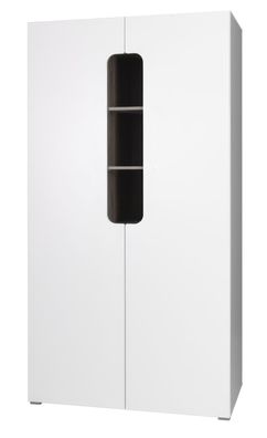 Drehtürenschrank / Kleiderschrank "Skydra" - Abmessungen: 190 x 110 x 55 cm (H x