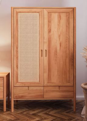 Schrank Wellsford 43 Kernbuche massiv geölt - Abmessungen: 175 x 108 x 60 cm (H