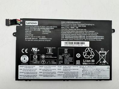 Lenovo ThinkPad E480 Original Batterie Akku 45 Wh 11,1 V L17M3P52 >80