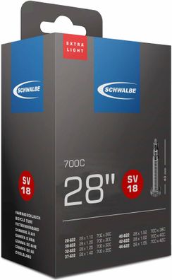 Schwalbe Schlauch "Nr. 18 Extralight28"28-622 28 x 1 5/8 x 1