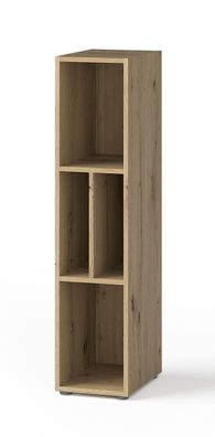 Regal Maräne 03, Farbe: Eiche Artisan - Abmessungen: 117 x 27 x 38 cm (H x B x T