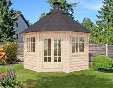 Grillhaus Eisenhut 08 - Abmessungen: 370 x 399 x 340 (B x T x H), Grundfläche: 1