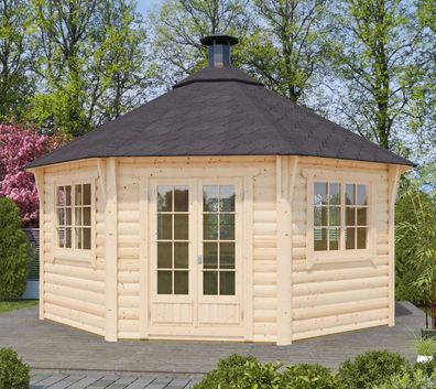 Grillhaus Eisenhut 09 - Abmessungen: 454 x 492 x 400 (B x T x H), Grundfläche: 1