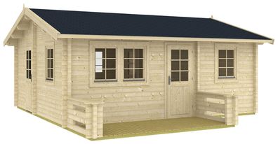 Gartenhaus Graukogel inkl. Fußboden - 70 mm Blockbohlenhaus, Grundfläche: 34,2 m