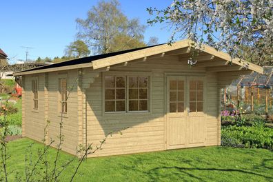 Gartenhaus Schatzbichl 04 inkl. Fußboden - 70 mm Blockbohlenhaus, Grundfläche: 2