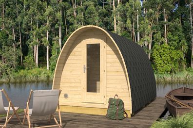 Sauna Pod Schlafkogel 13 - Abmessungen: 238 x 387 x 241 (B x T x H), Grundfläche