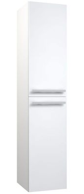 Bad - Hochschrank Bidar 84, Farbe: Weiß glänzend ? 160 x 35 x 35 cm (H x B x T)