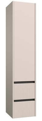 Badezimmer - Hochschrank Malegaon 41, Farbe: Kaschmir Grau ? Abmessungen: 160 x