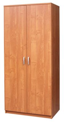 Drehtürenschrank / Kleiderschrank Sepatan 18, Farbe: Erle - Abmessungen: 182 x 8