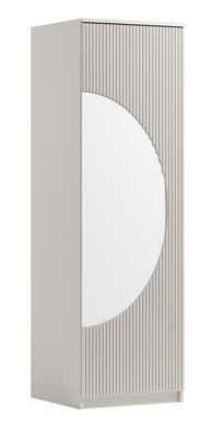 Moderner Kleiderschrank mit Spiegel, 200 x 61 x 60 cm, Vorzimmerschrank, in Kasc