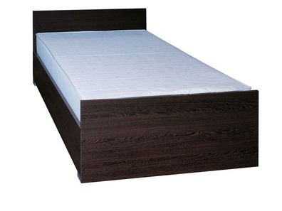 Einzelbett / Gästebett Corrientes 11 inkl. Bodenplatte, Farbe: Wenge - 90 x 200