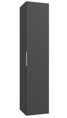 Badezimmer - Hochschrank Ongole 23, Farbe: Graphit ? Abmessungen: 160 x 35 x 35