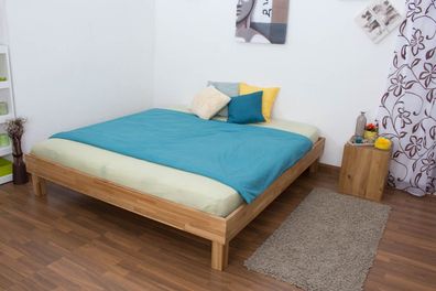 Futonbett / Massivholzbett Wooden Nature 04 Eiche geölt - Liegefläche 180 x 200