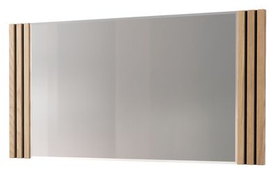 Spiegel Slatina 41, Farbe: Eiche / Schwarz - Abmessungen: 62 x 120 x 4 cm (H x B