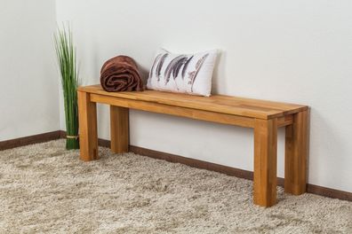 Bank Wooden Nature 132 Kernbuche massiv - 140 x 33 cm (L x B)