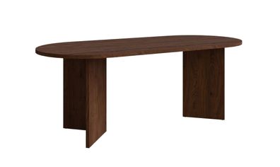 Esstisch Iraklia 01, Farbe: Nuss, aus hochwertigen Material, Maße: 204 x 90 cm,