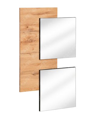 Moderner Spiegel mit Holzoptik Pollestad 15, Farbe: Eiche Wotan, Maße: 100 x 60