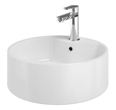 Bad - Waschbecken Dhule 10, Farbe: Weiß ? 14 x 41 x 41 cm (H x B x T)
