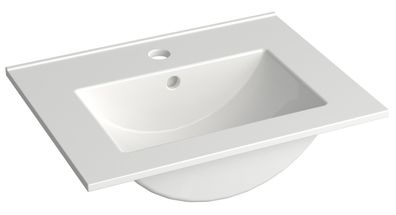 Bad - Waschbecken Bokaro 06, Farbe: Weiß ? 13 x 51 x 39 cm (H x B x T)