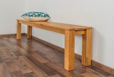 Bank Wooden Nature 132 Kernbuche massiv - 200 x 33 cm (L x B)