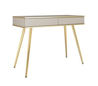 Eleganter Schminktisch mit Push-to-open Funktion Horsham 70, Farbe: Beige, zwei