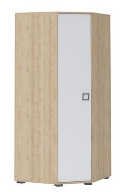 Kinderzimmer - Drehtürenschrank / Eckkleiderschrank Benjamin 15, Farbe: Buche /