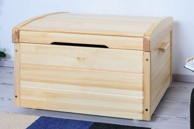 Truhe Kiefer massiv Vollholz natur 006 ? Abmessungen: 58 x 94 x 55,5 cm (H x B x