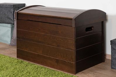 Truhe Kiefer massiv Vollholz Walnussfarben 183 ? Abmessung 77 x 54 x 50 cm