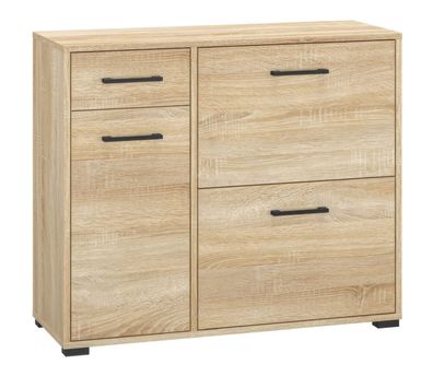 Schuhschrank Vacaville 08, Farbe: Sonoma Eiche hell - Abmessungen: 76 x 50 x 34