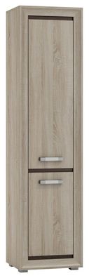 Schrank Kundiawa 34, Farbe: Sonoma Eiche hell / Sonoma Eiche dunkel - Abmessunge