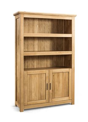 Großes Bücherregal / Regal mit zwei Türen Floresta 13, Natur, ausreichend Staura